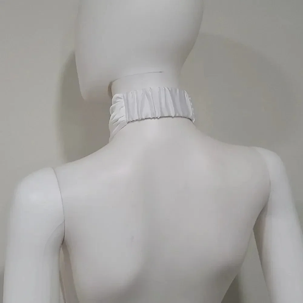 NWOT SHOW ME Your MuMu Jasmine Halter Mini Dress in Ivory Luxe Satin - Picture 8 of 13